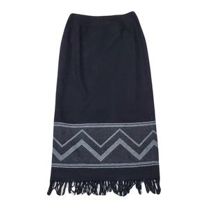 Nine & Co. Vintage 90’s western‎ Fringe Maxi Skirt
